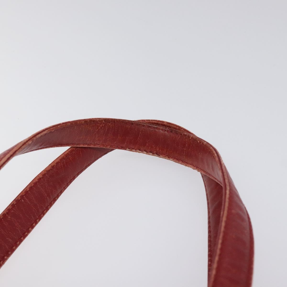 BVLGARI Tote Bag Coated Canvas Beige Auth KD184