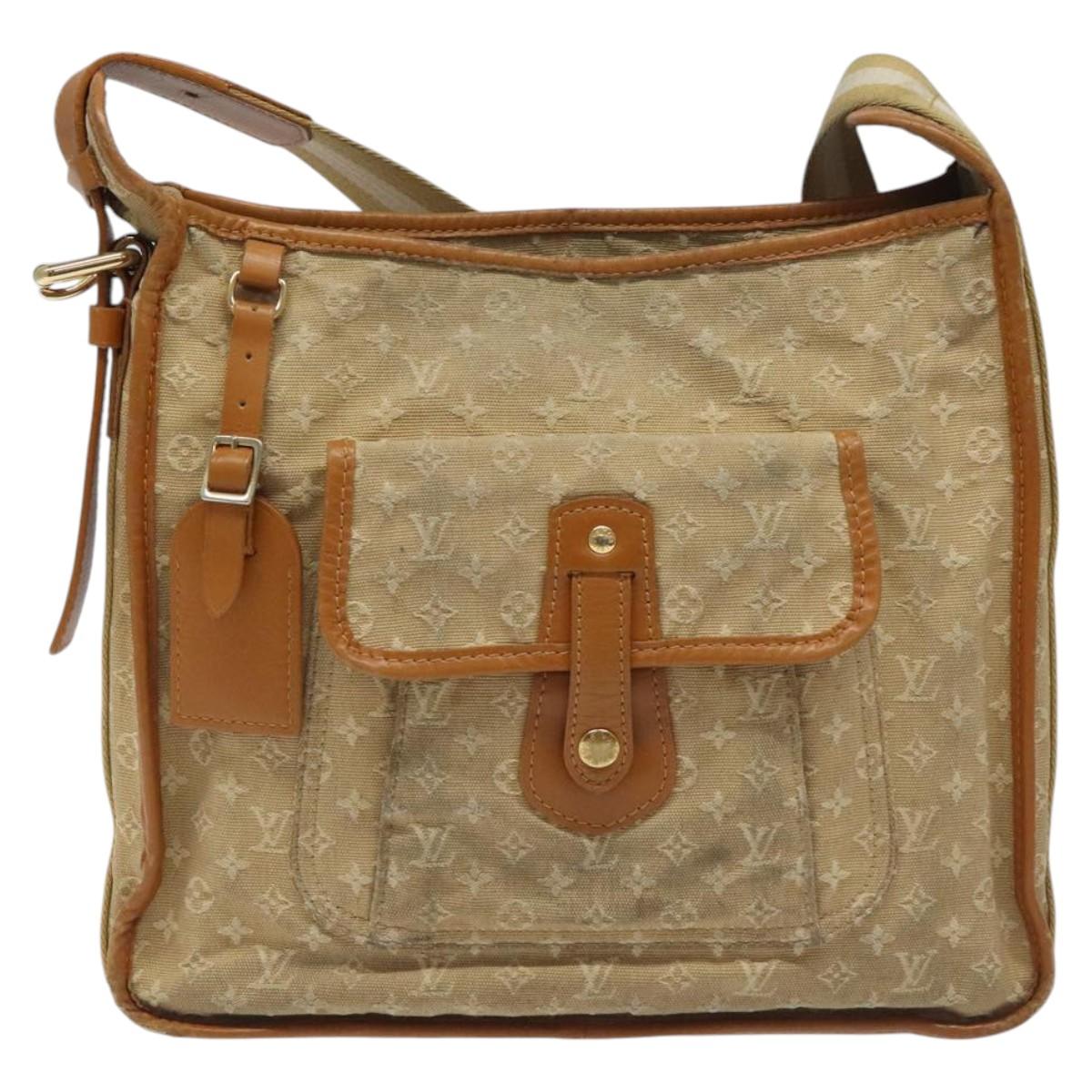 LOUIS VUITTON Monogram Mini Buzas Marie Kate Bag Beige M92323 LV Auth KD189
