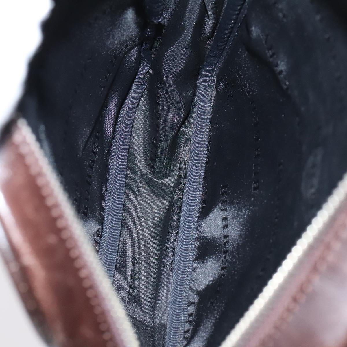 BURBERRY Nova Check Shoulder Bag Canvas Beige Auth KD202