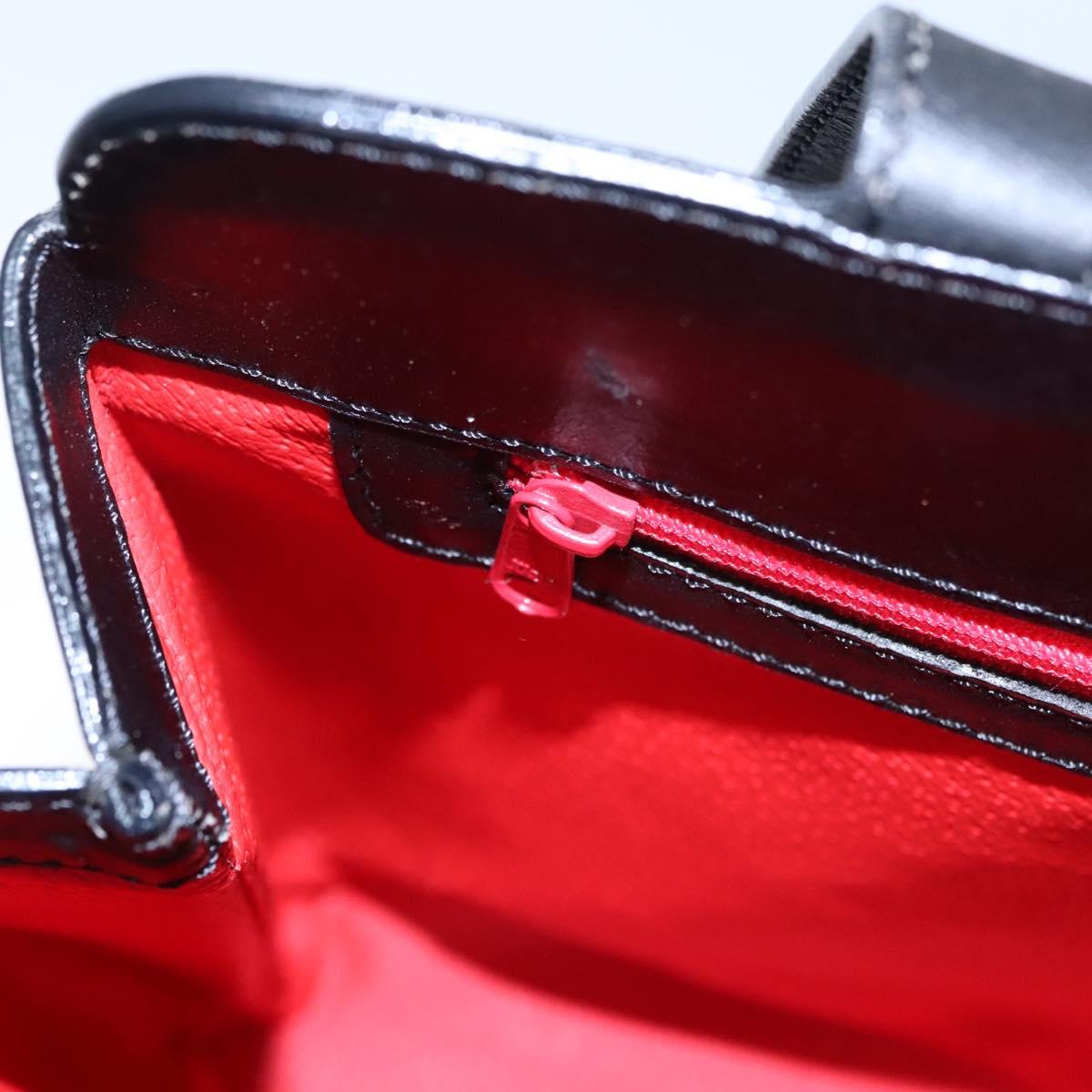 CELINE Shoulder Bag Suede Black Auth KD203