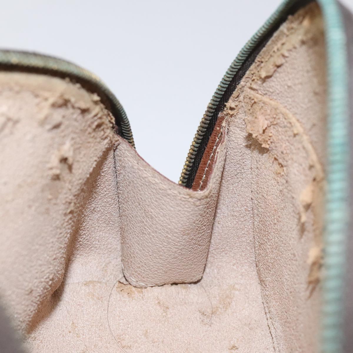 LOUIS VUITTON Monogram Trousse Demi Ronde Cosmetic Pouch M47520 LV Auth KD207