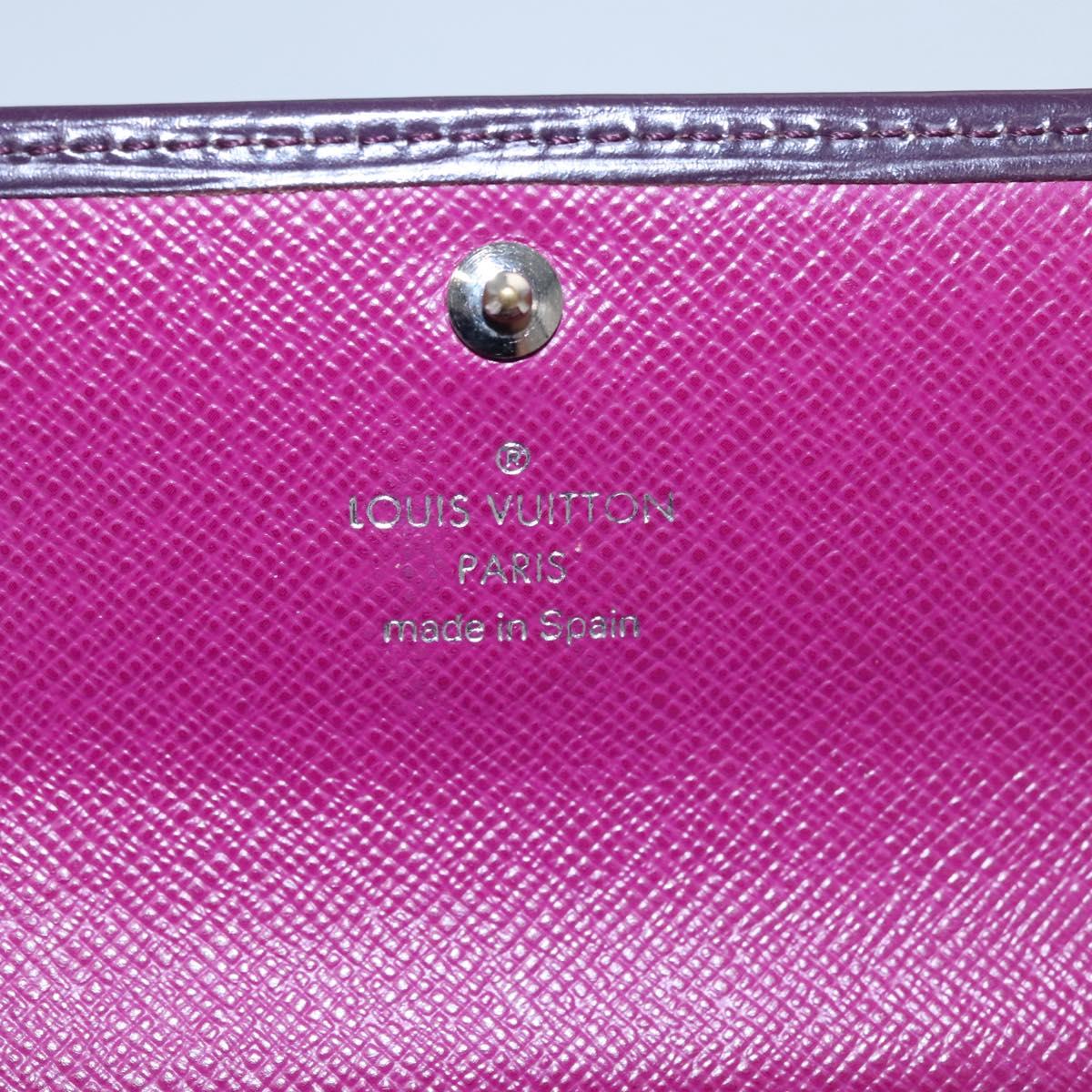 LOUIS VUITTON Epi Portefeiulle Sarah Wallet Purple Cassis M6374K LV Auth KD230