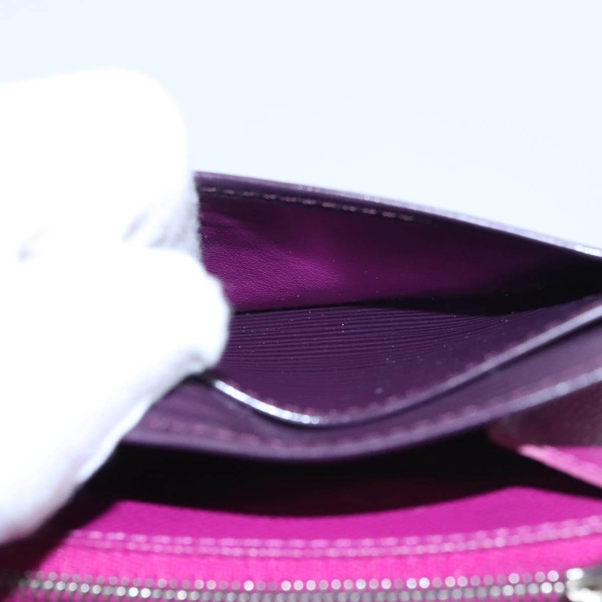 LOUIS VUITTON Epi Portefeiulle Sarah Wallet Purple Cassis M6374K LV Auth KD230