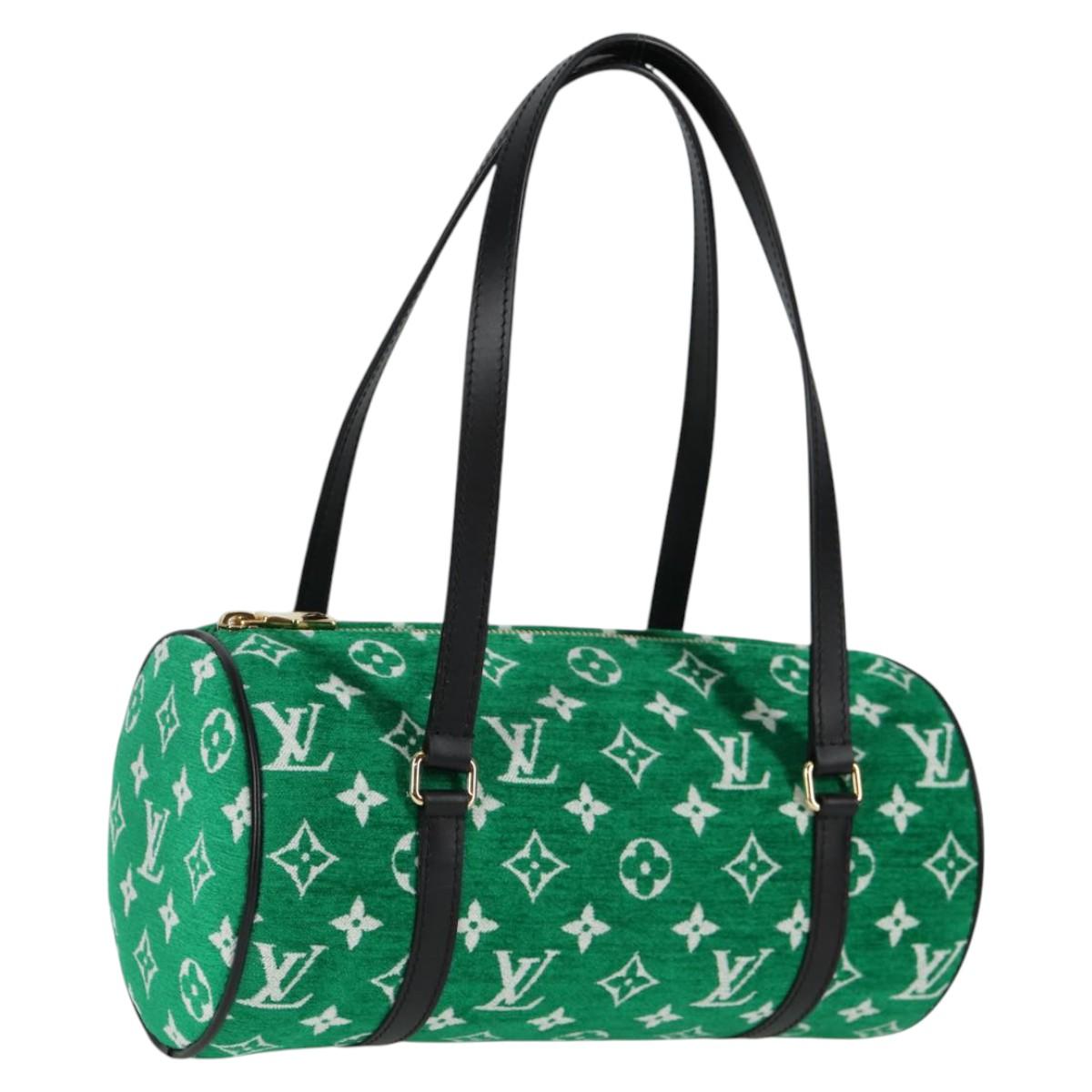 LOUIS VUITTON Monogram Jaguar Papillon Hand Bag Green M46206 LV Auth KD238AM