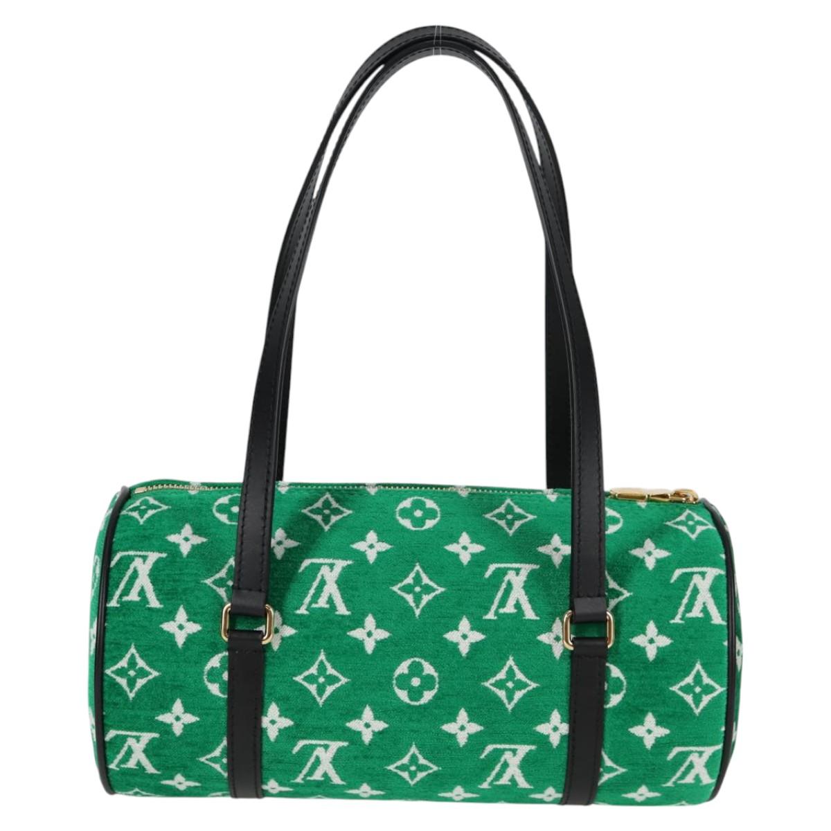 LOUIS VUITTON Monogram Jaguar Papillon Hand Bag Green M46206 LV Auth KD238AM