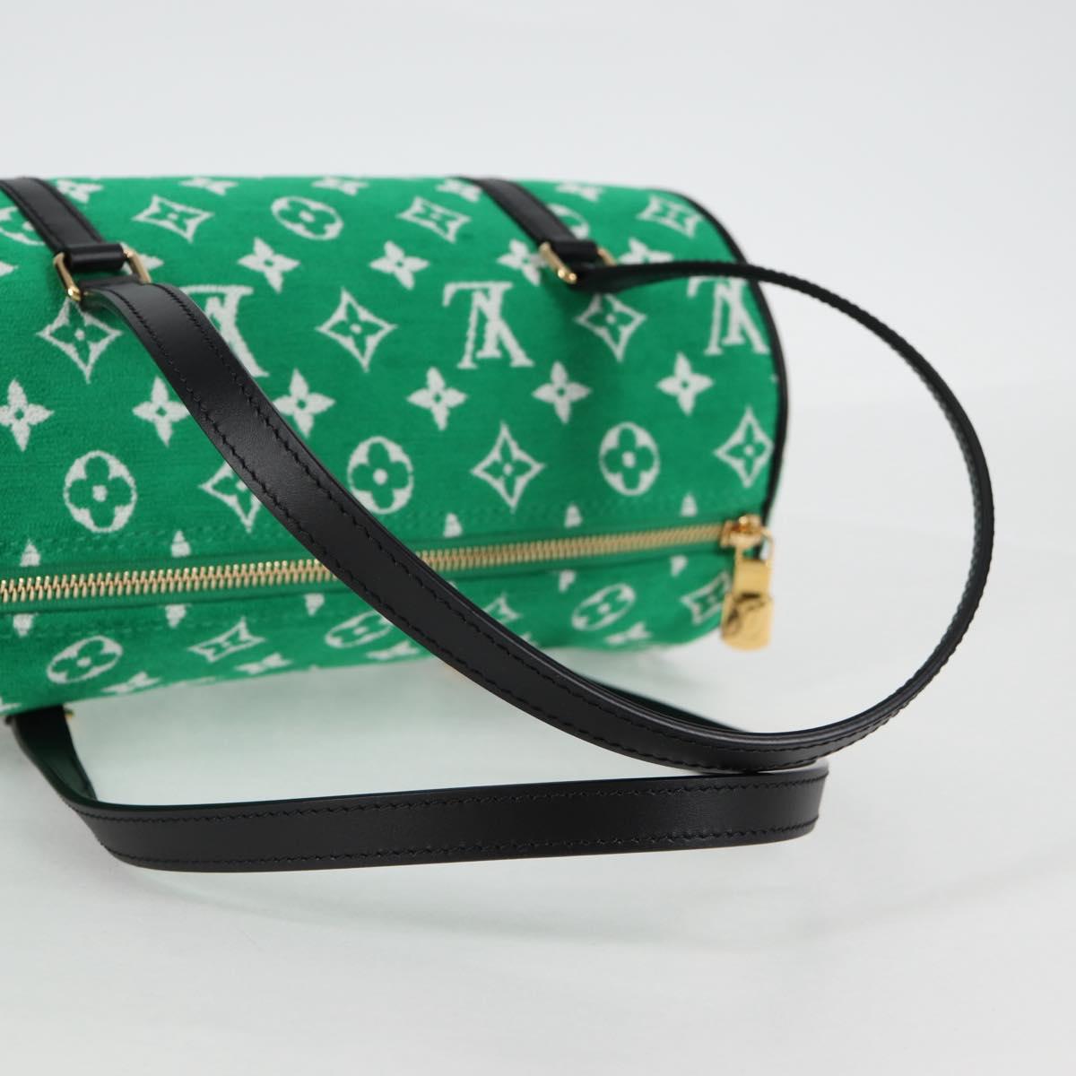 LOUIS VUITTON Monogram Jaguar Papillon Hand Bag Green M46206 LV Auth KD238AM