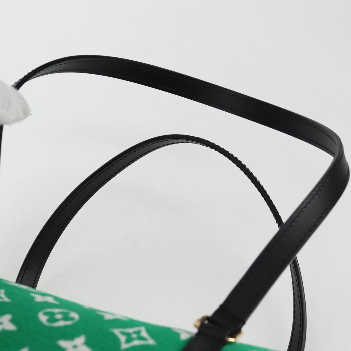 LOUIS VUITTON Monogram Jaguar Papillon Hand Bag Green M46206 LV Auth KD238AM