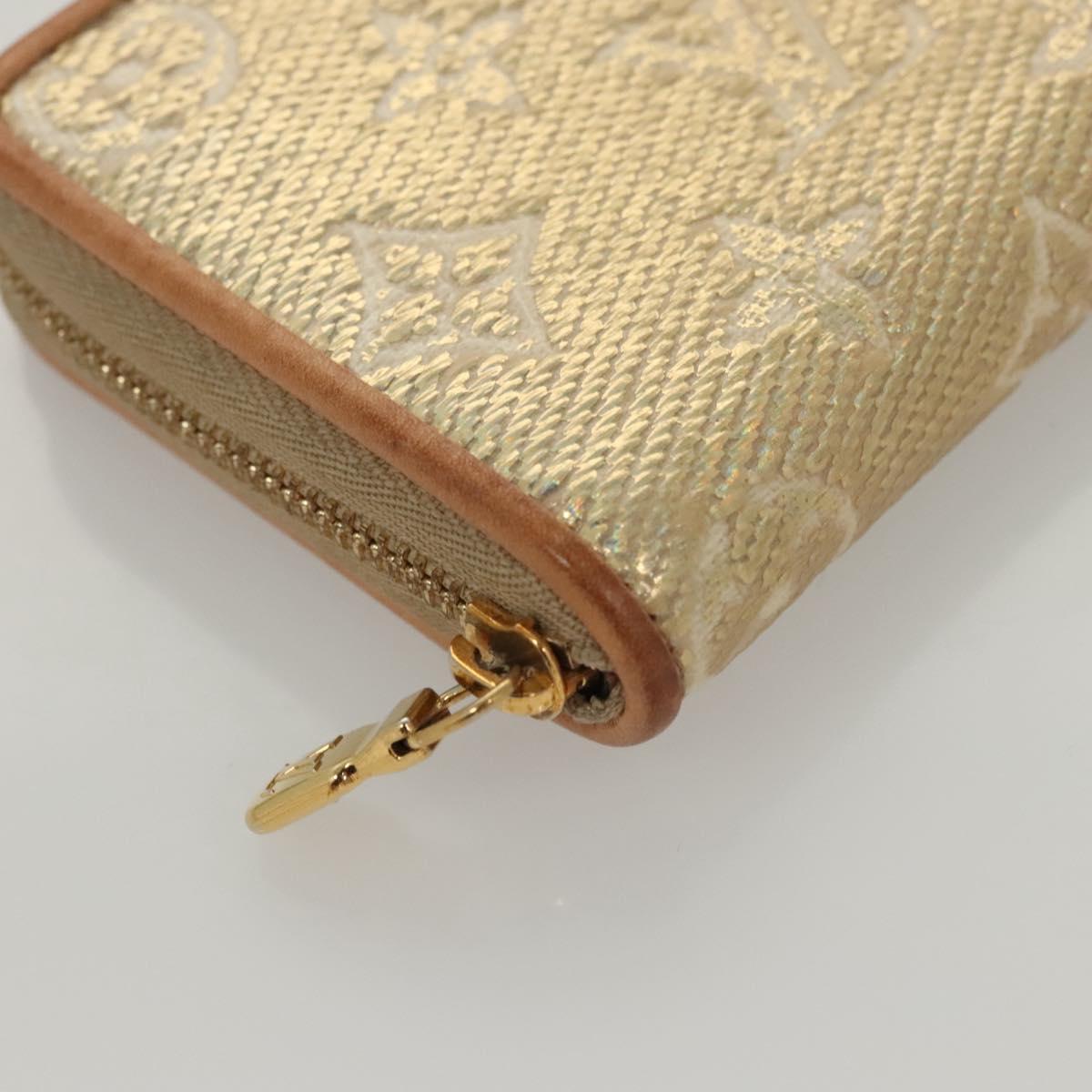LOUIS VUITTON Monogram Laminated Jacquard Zippy Coin Purse M82483 Auth KD245