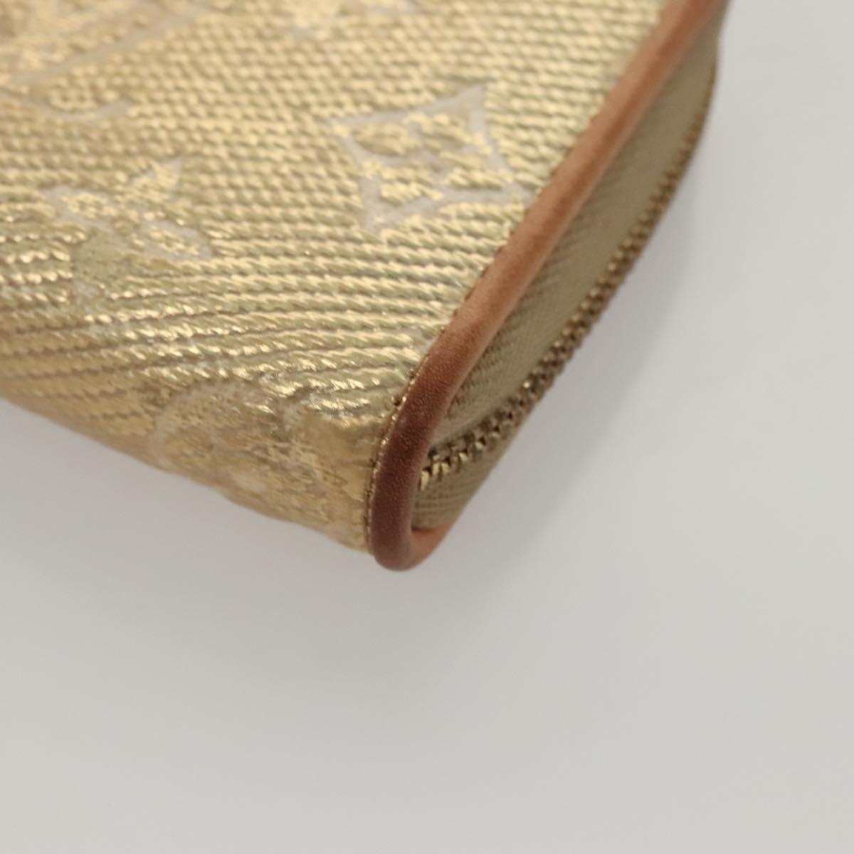 LOUIS VUITTON Monogram Laminated Jacquard Zippy Coin Purse M82483 Auth KD245