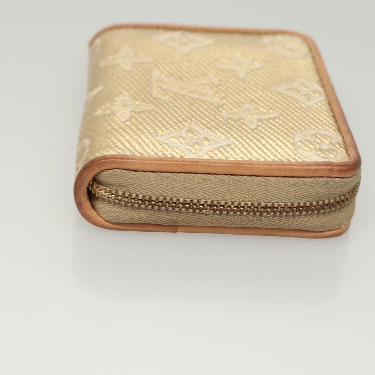 LOUIS VUITTON Monogram Laminated Jacquard Zippy Coin Purse M82483 Auth KD245