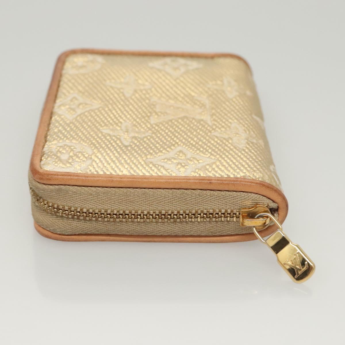 LOUIS VUITTON Monogram Laminated Jacquard Zippy Coin Purse M82483 Auth KD245