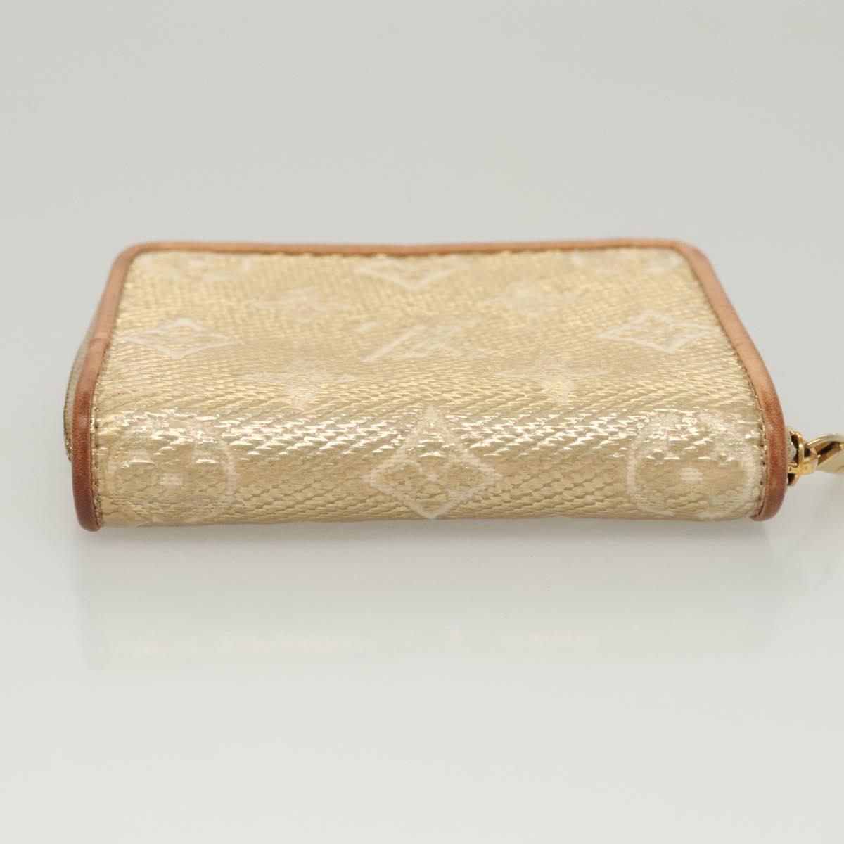 LOUIS VUITTON Monogram Laminated Jacquard Zippy Coin Purse M82483 Auth KD245