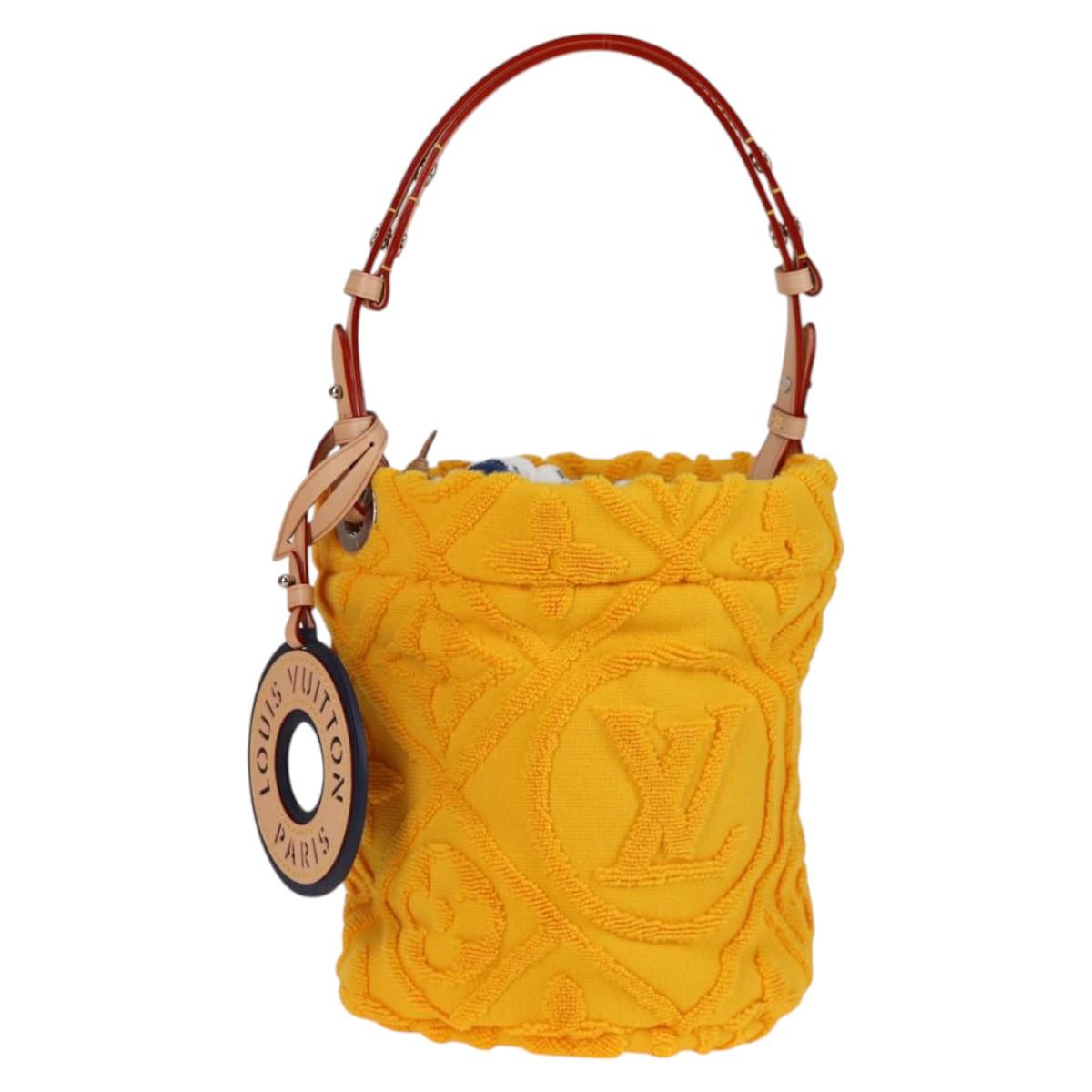 LOUIS VUITTON Bucket LV Vacation Shoulder Bag Pile Yellow M25144 LV Auth KD246SM