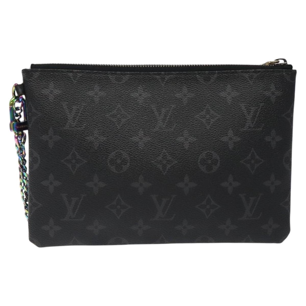 LOUIS VUITTON Monogram Eclipse Fragment iPhone Case M64449 LV Auth KD248