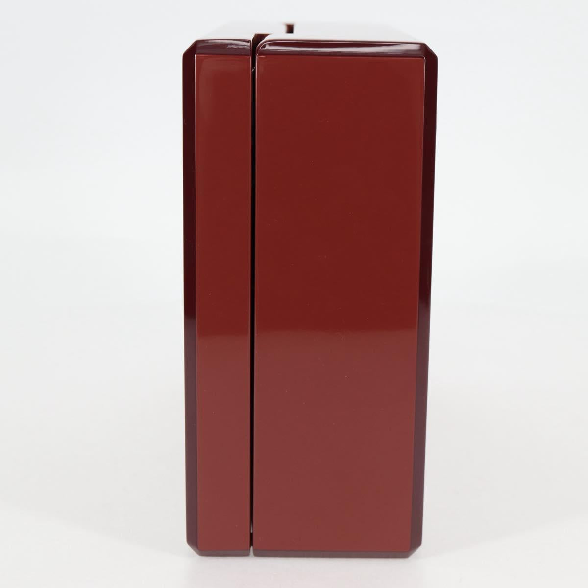 HERMES Daedalus Facet H Jewelry Box plastic Red Auth KD250SM