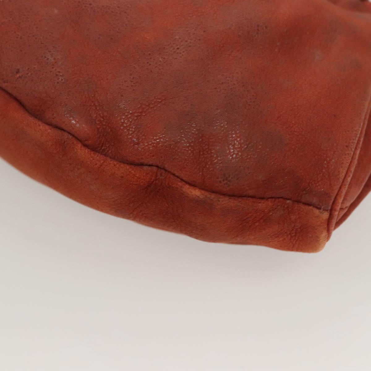 PRADA Shoulder Bag Leather Red Auth KD264