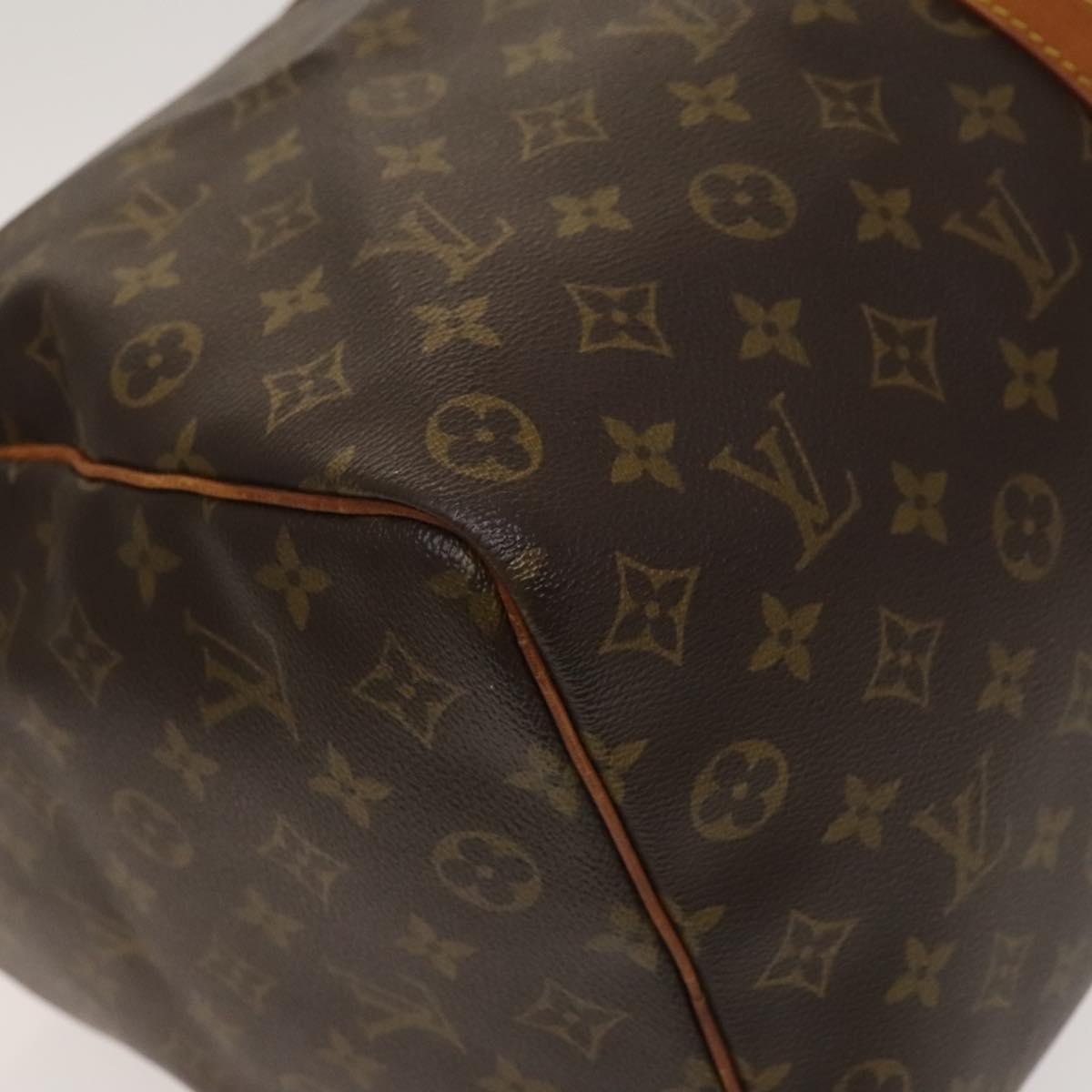 LOUIS VUITTON Monogram Keepall 55 Boston Bag M41424 LV Auth KD301