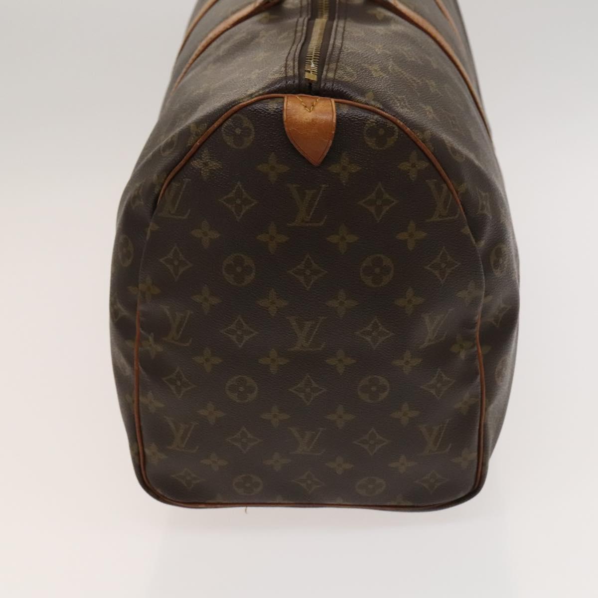 LOUIS VUITTON Monogram Keepall 55 Boston Bag M41424 LV Auth KD301