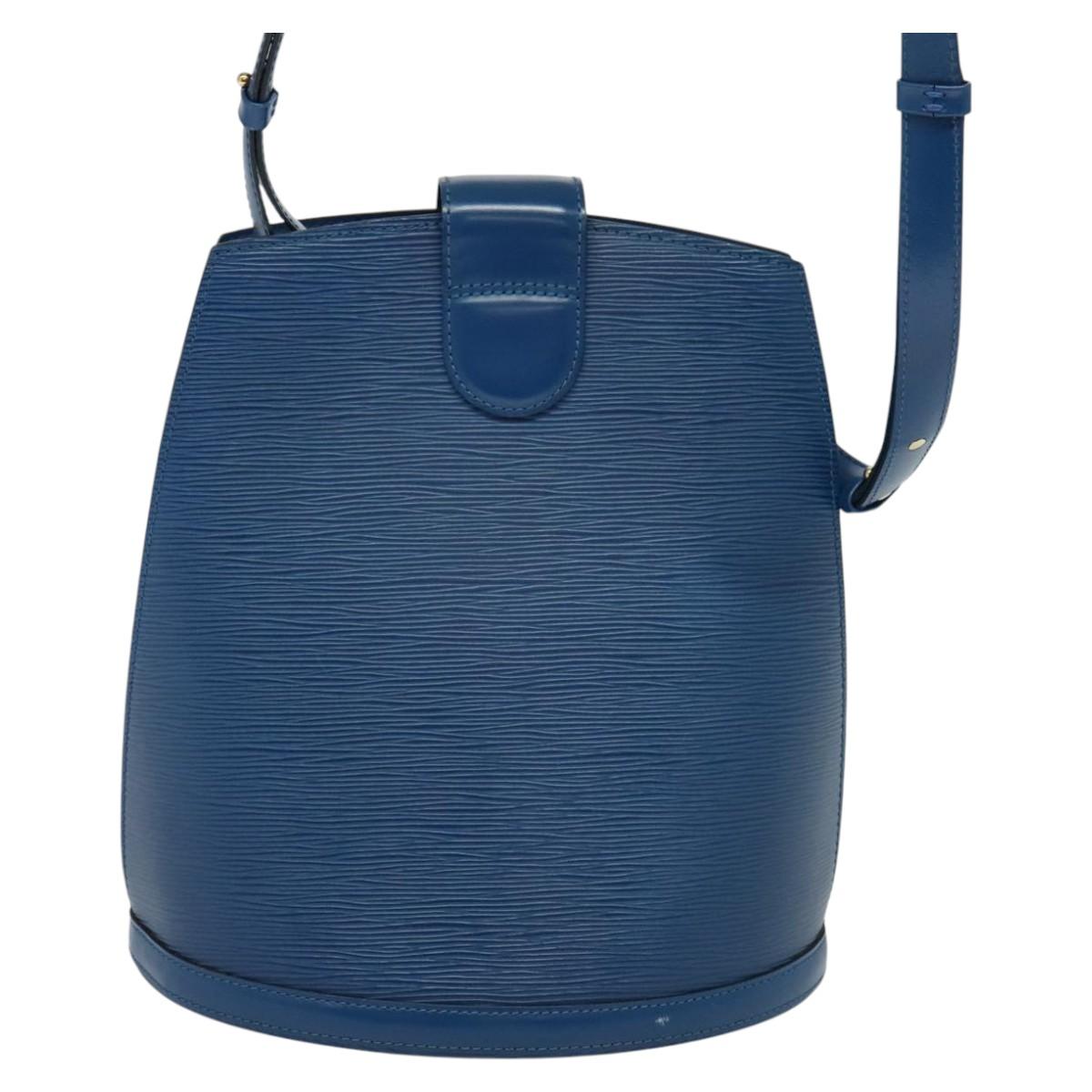 LOUIS VUITTON Epi Cluny Shoulder Bag Blue M52255 LV Auth KD308