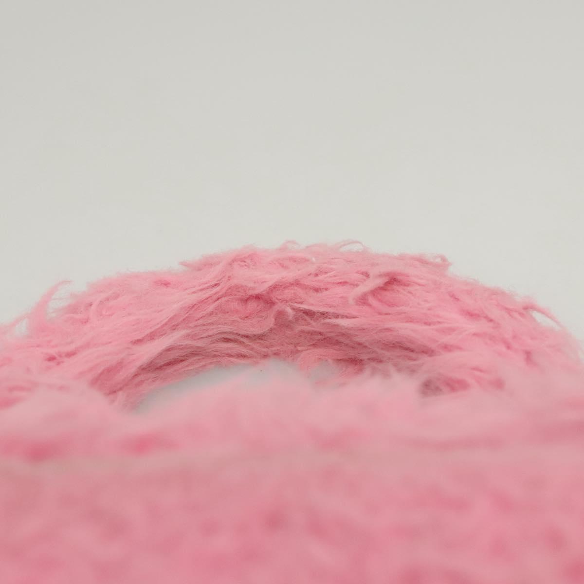 BALENCIAGA Hour Glass Hand Bag Wool 2way Pink Auth KD374