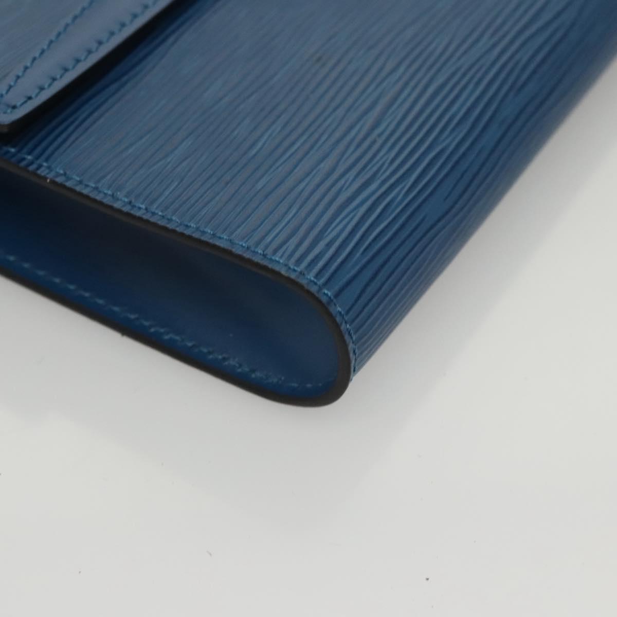 LOUIS VUITTON Epi Pochette Arche Shoulder Bag Blue M52575 LV Auth KD396
