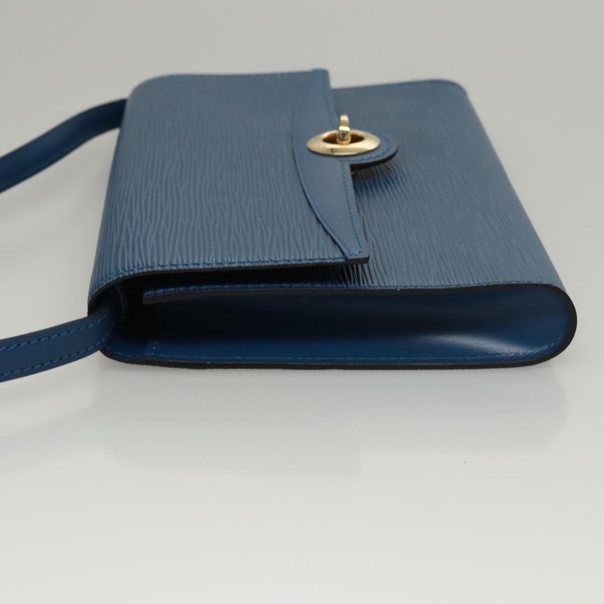 LOUIS VUITTON Epi Pochette Arche Shoulder Bag Blue M52575 LV Auth KD396