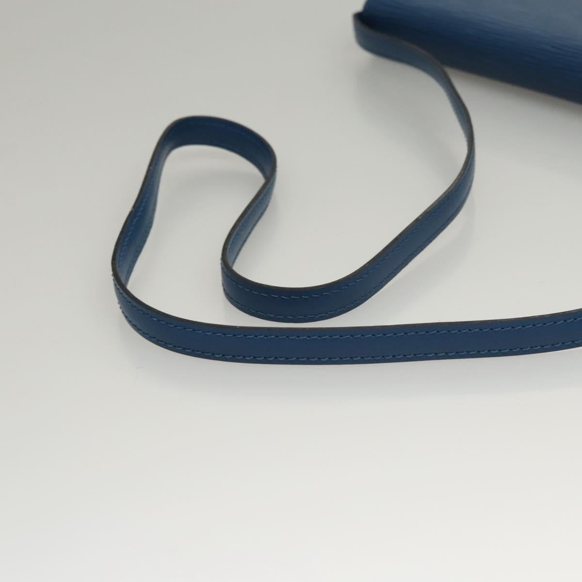 LOUIS VUITTON Epi Pochette Arche Shoulder Bag Blue M52575 LV Auth KD396