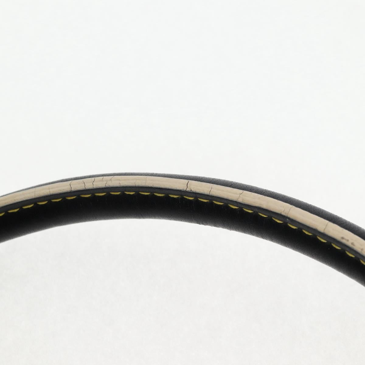 LOUIS VUITTON Suhari Extravagan Hand Bag Leather Black LV Auth KD398SM