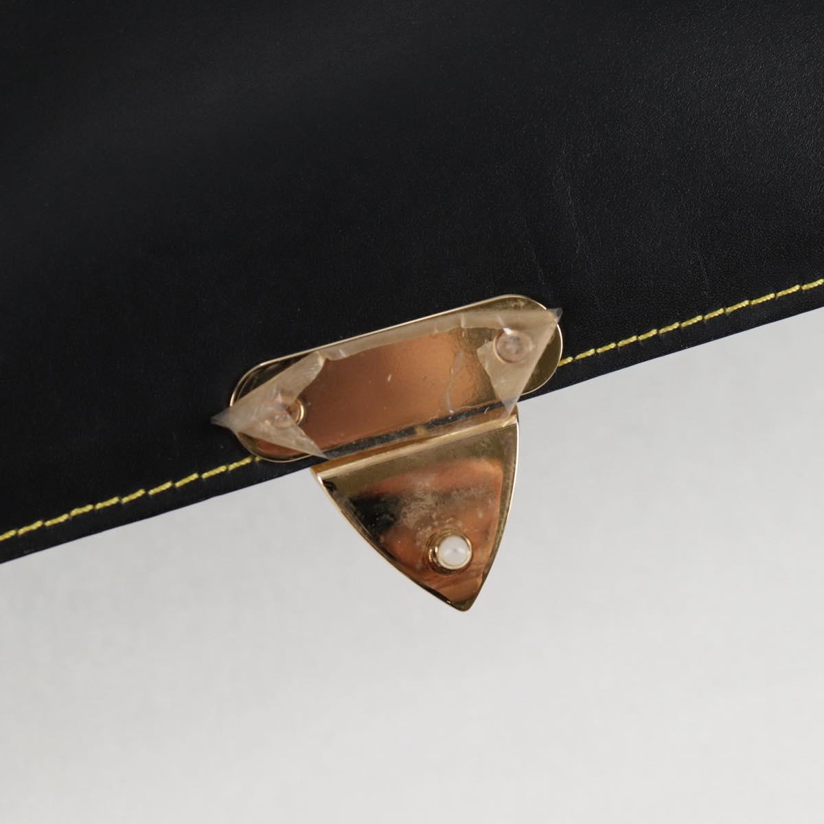 LOUIS VUITTON Suhari Extravagan Hand Bag Leather Black LV Auth KD398SM