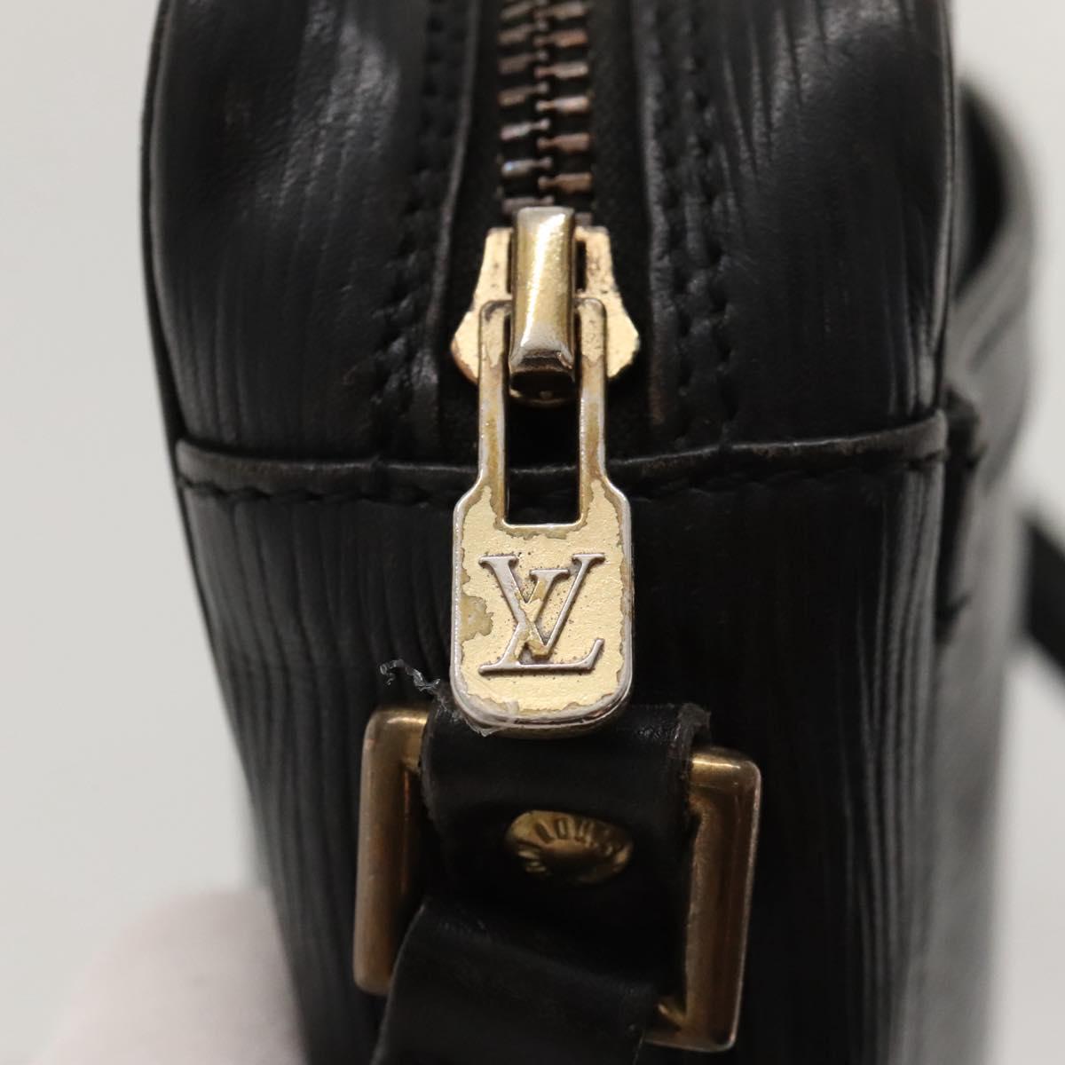 LOUIS VUITTON Epi Trocadero 23 Shoulder Bag Black M52302 LV Auth KD423