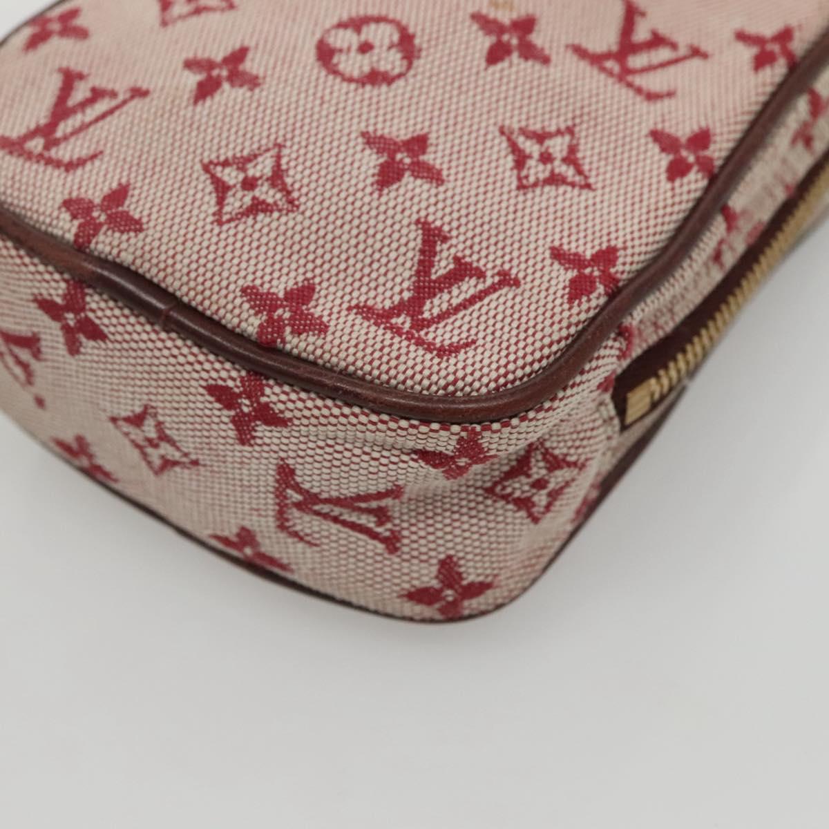 LOUIS VUITTON Monogram Mini Usu Digital Pouch Red M60001 LV Auth KD445