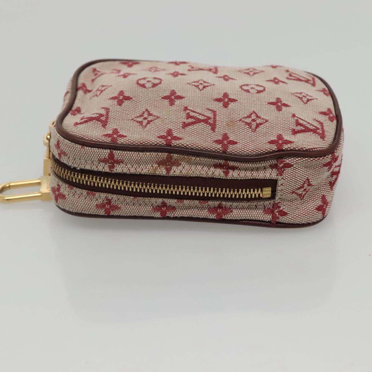 LOUIS VUITTON Monogram Mini Usu Digital Pouch Red M60001 LV Auth KD445