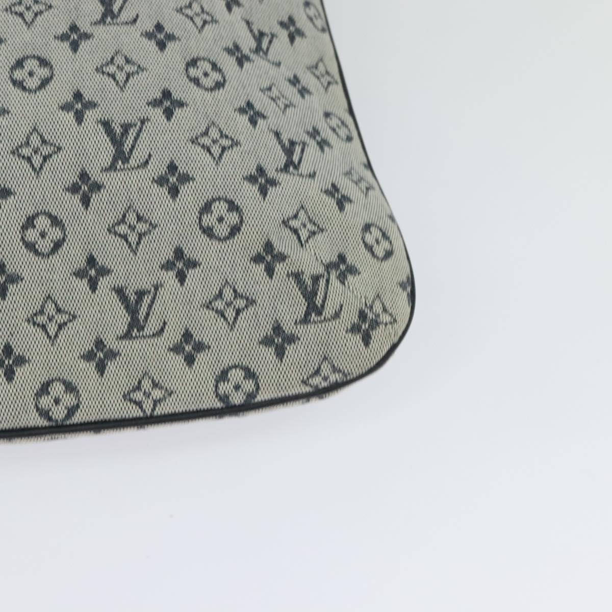LOUIS VUITTON Monogram Mini Françoise Tote Bag 2way Blue M92208 LV Auth KD446