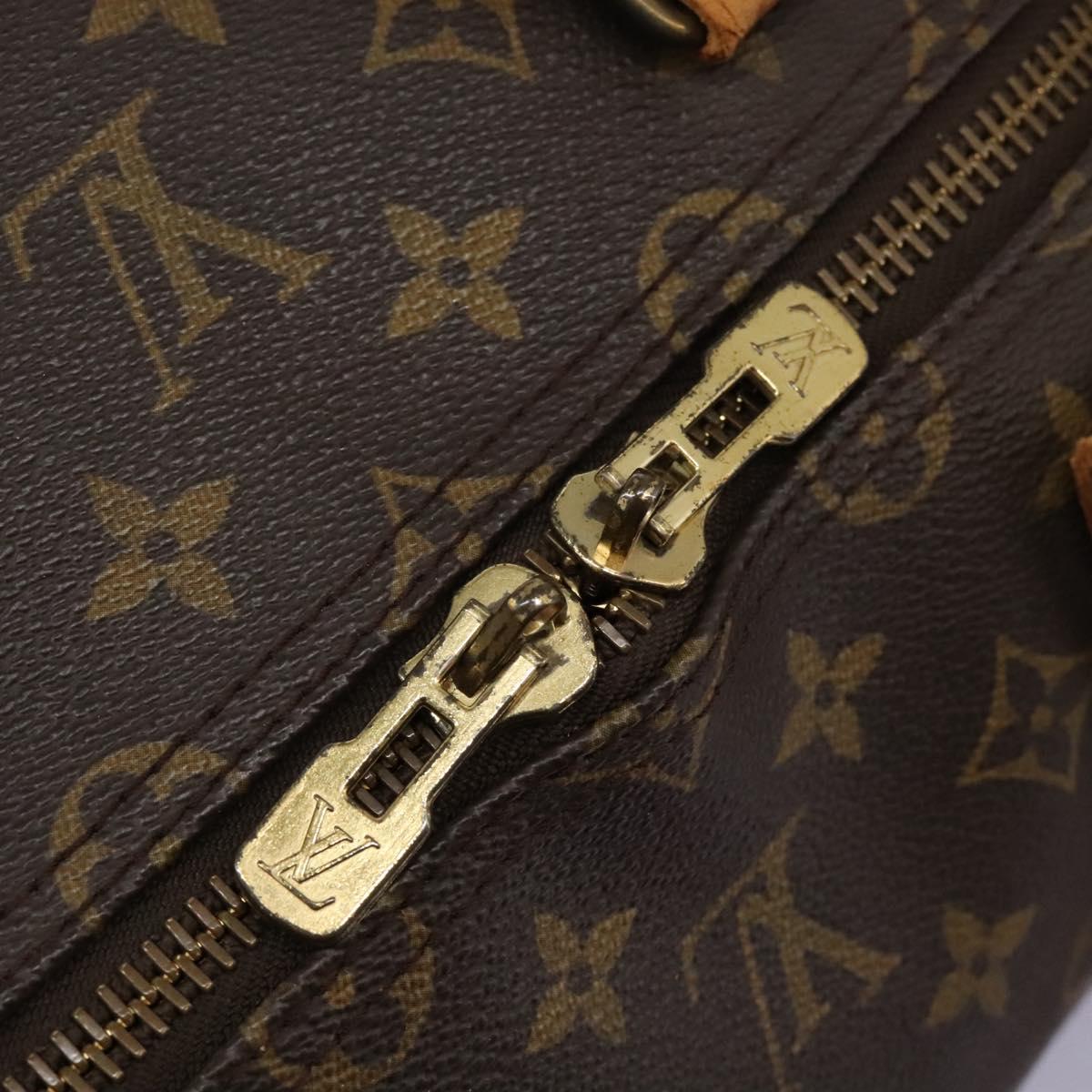 LOUIS VUITTON Monogram Keepall Bandouliere 55 Boston Bag M41414 LV Auth KD461
