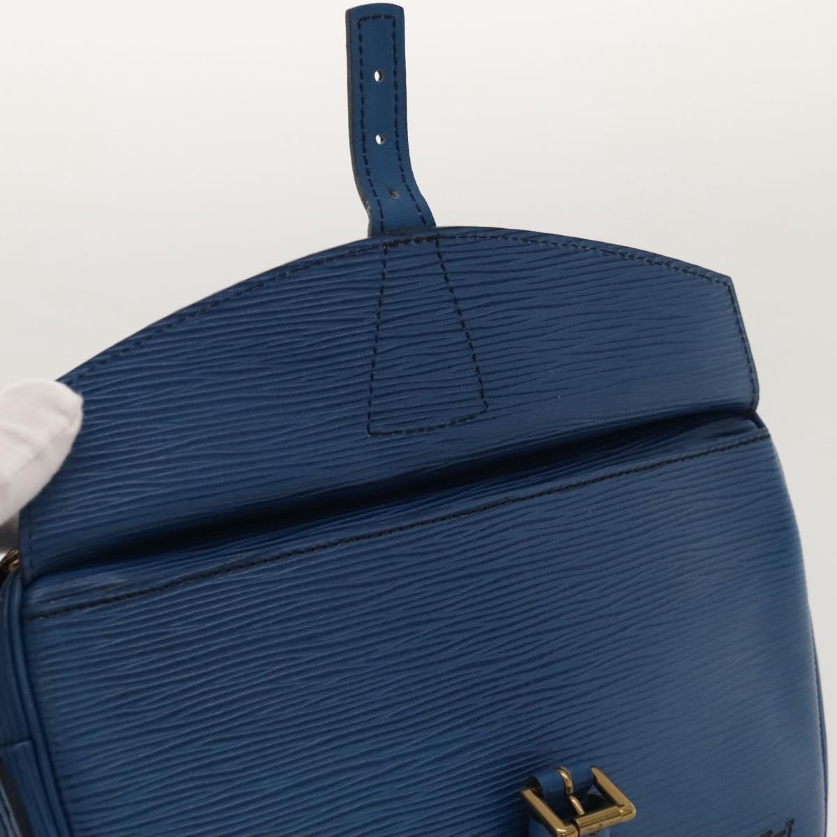 LOUIS VUITTON Epi June Feuille Shoulder Bag Blue M52155 LV Auth KD477