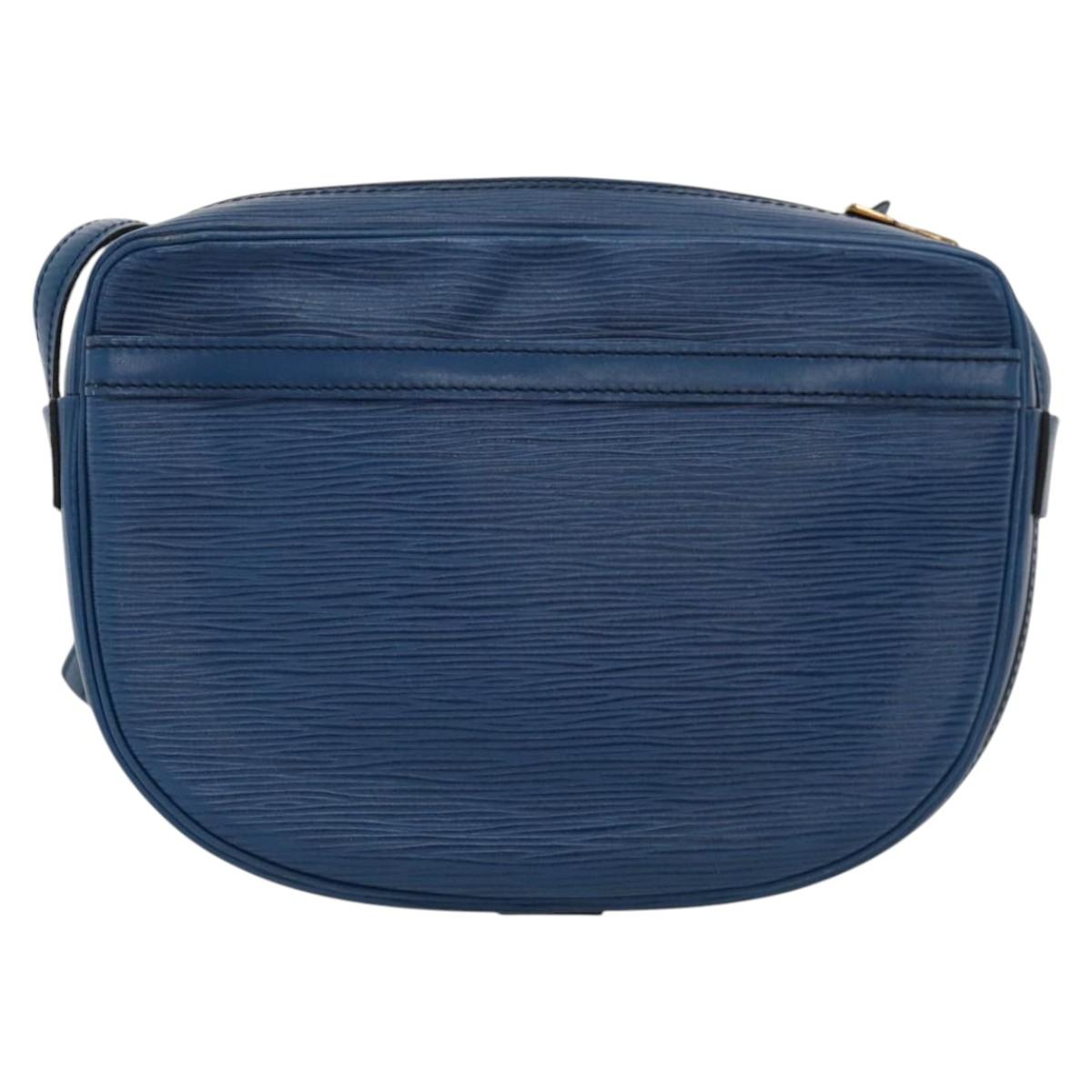 LOUIS VUITTON Epi June Feuille Shoulder Bag Blue M52155 LV Auth KD477
