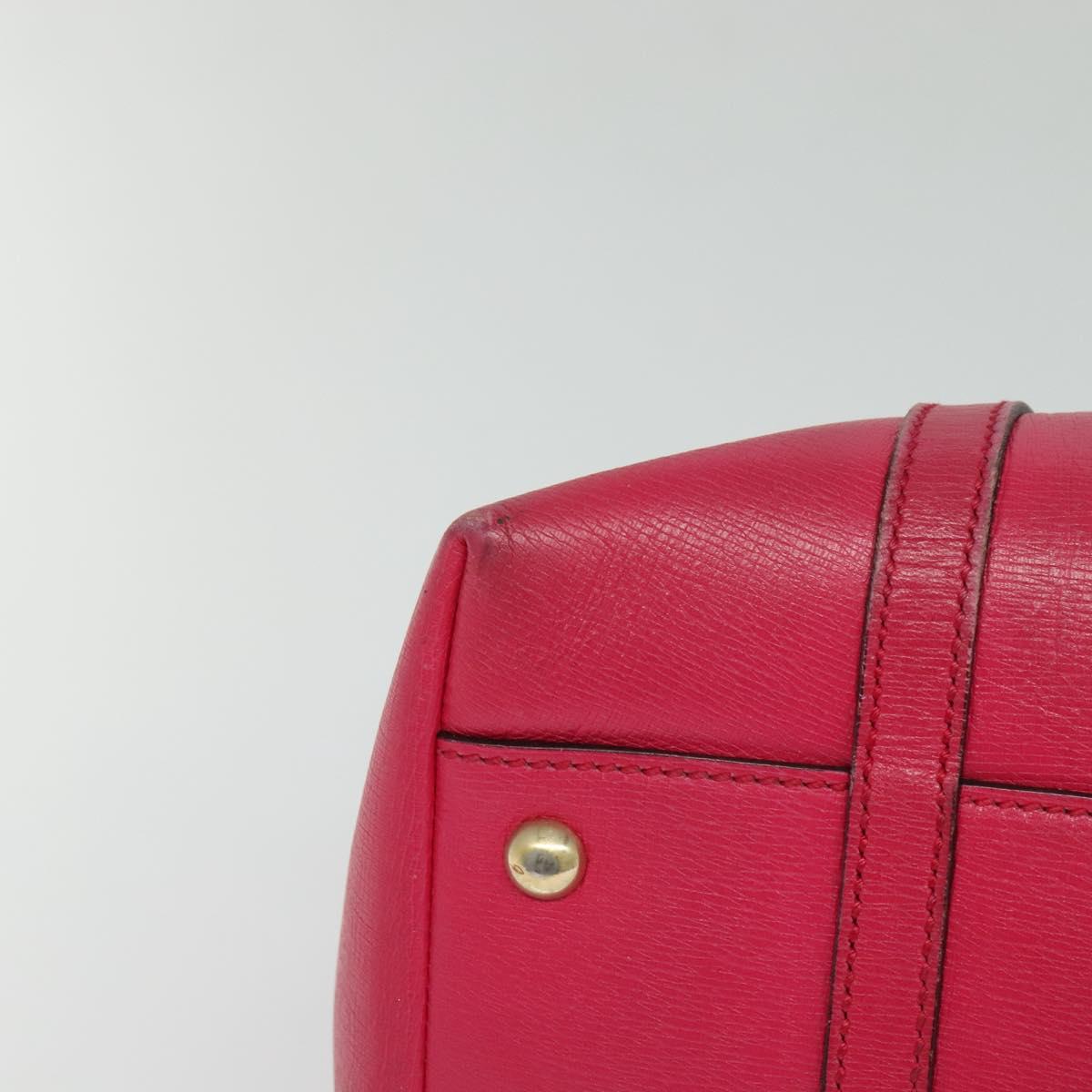 GUCCI Hand Bag Leather 2way Pink Gold 309614 Auth KD534