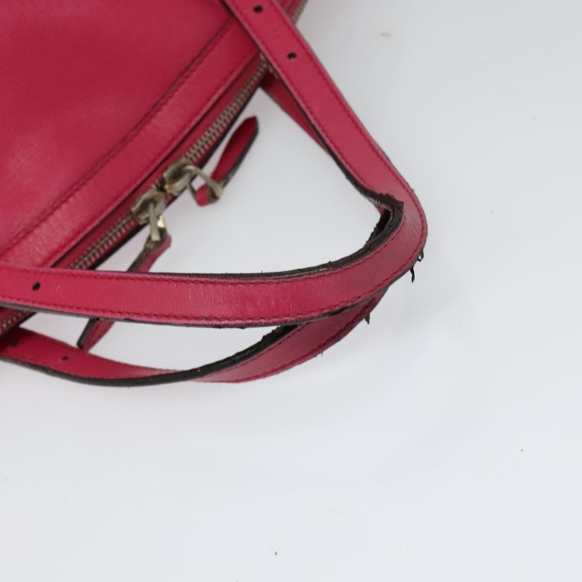 GUCCI Hand Bag Leather 2way Pink Gold 309614 Auth KD534