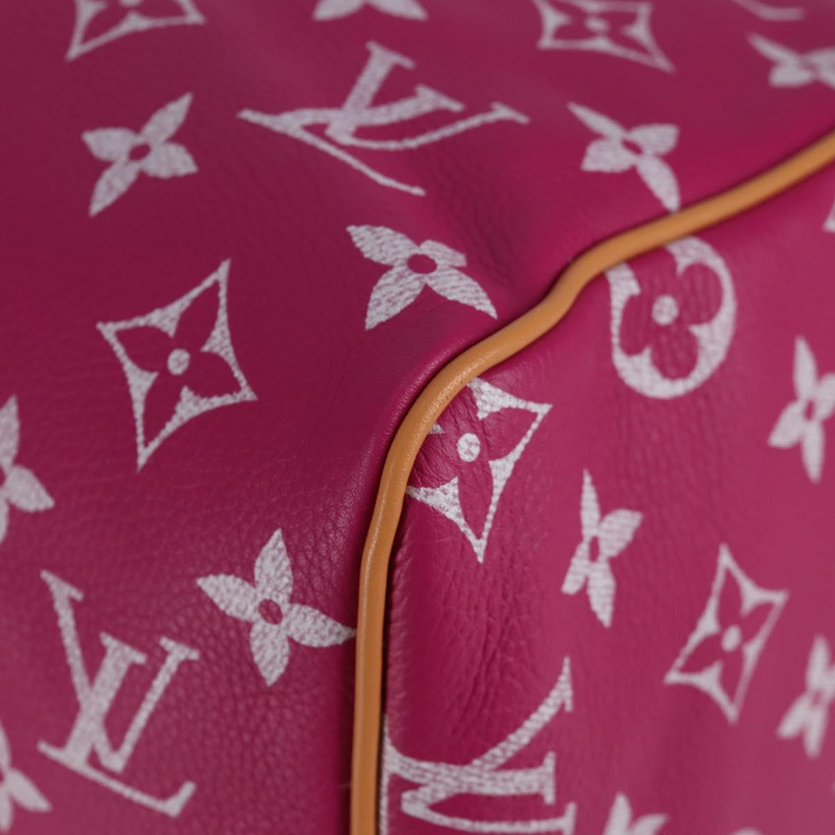 LOUIS VUITTON Monogram Speedy P9 Bandouliere 40 Bag Pink M11563 LV Auth KD564SM