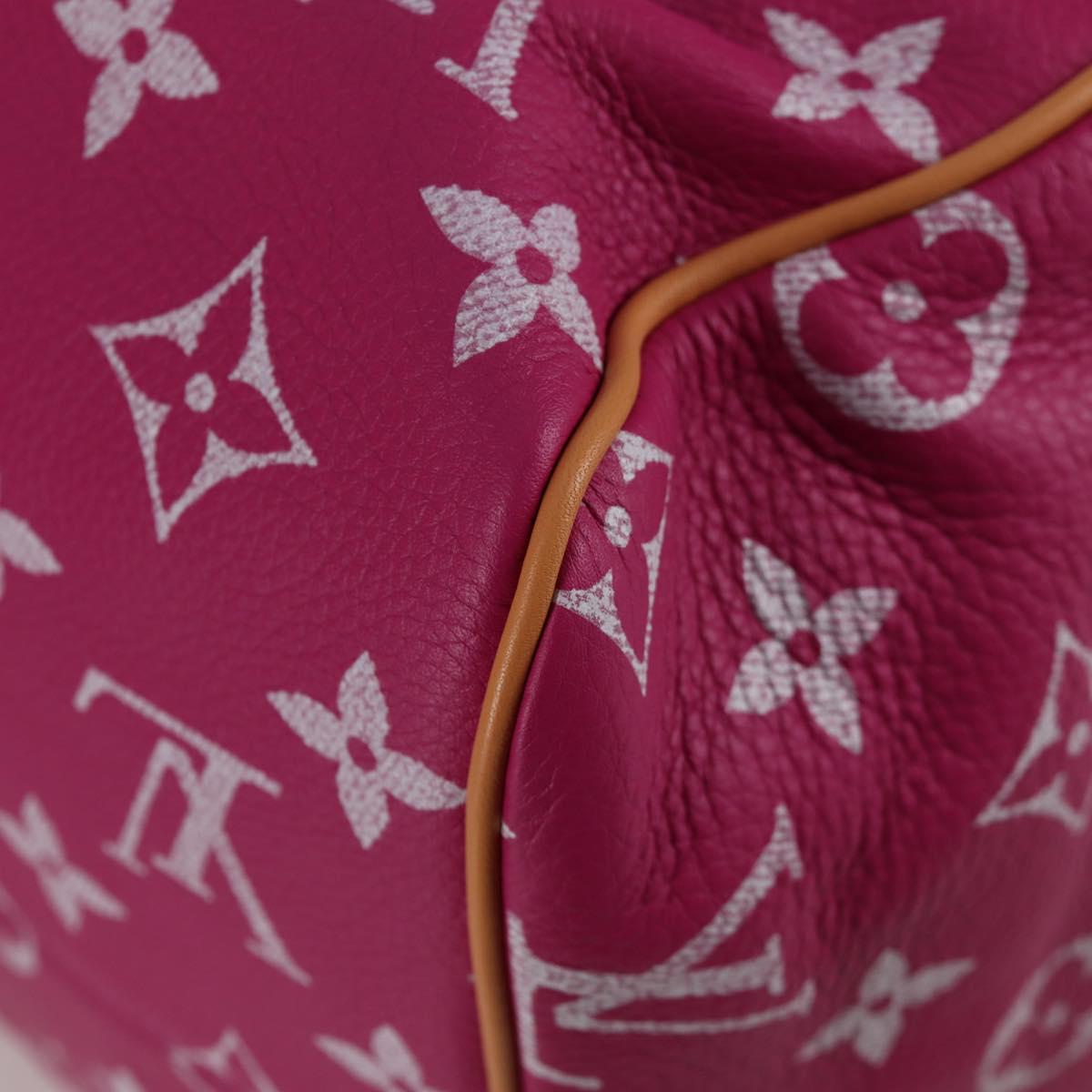 LOUIS VUITTON Monogram Speedy P9 Bandouliere 40 Bag Pink M11563 LV Auth KD564SM