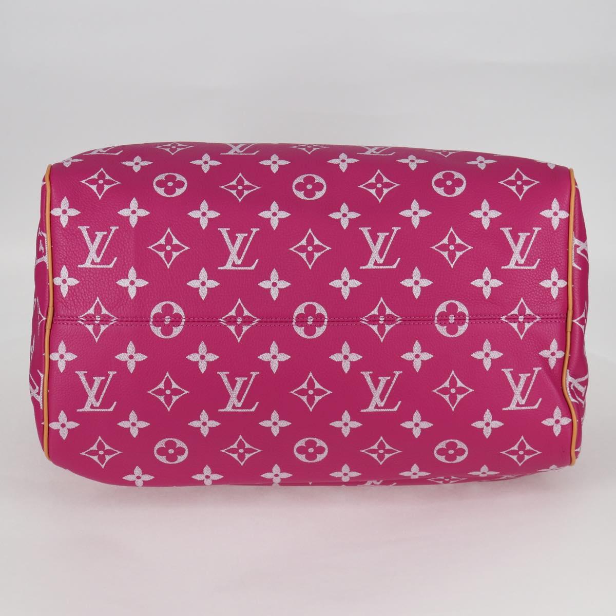 LOUIS VUITTON Monogram Speedy P9 Bandouliere 40 Bag Pink M11563 LV Auth KD564SM