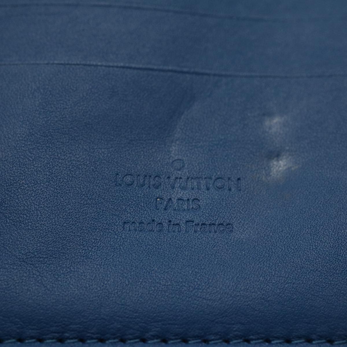 LOUIS VUITTON Damier Infini Organizer Atholl Clutch Bag Blue N41396 Auth ki3459