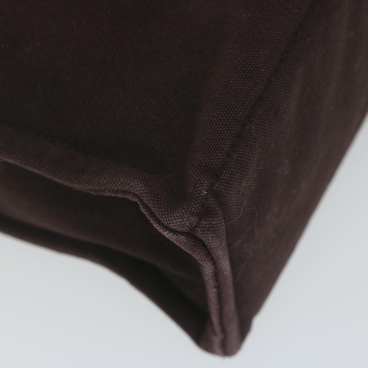 HERMES Fourre Tout MM Tote Bag Canvas Brown Auth ki3946