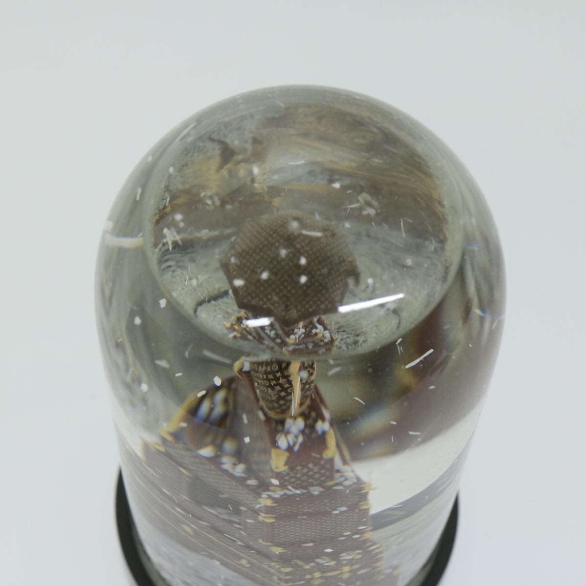 LOUIS VUITTON Trunk Tower Eiffel Tower Snow Globe Clear N99229 LV Auth ki4007SM