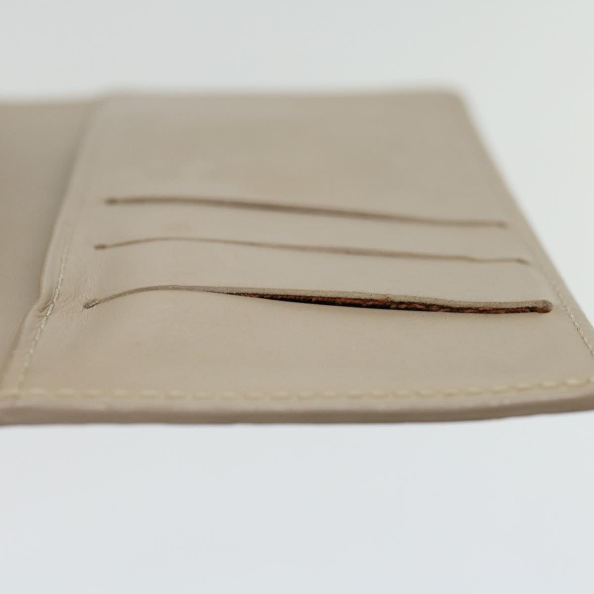 LOUIS VUITTON Vernis Agenda PM Day Planner Cover Beige R21001 LV Auth ki4113
