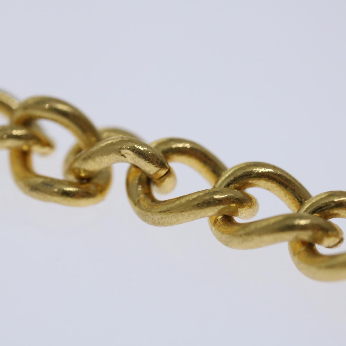 Salvatore Ferragamo Gancini Chain Shoulder Bag Leather Black Auth ki4289