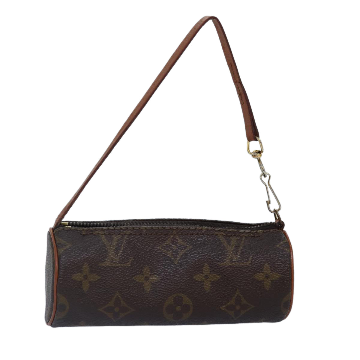 LOUIS VUITTON Monogram Papillon Pouch LV Auth ki4357