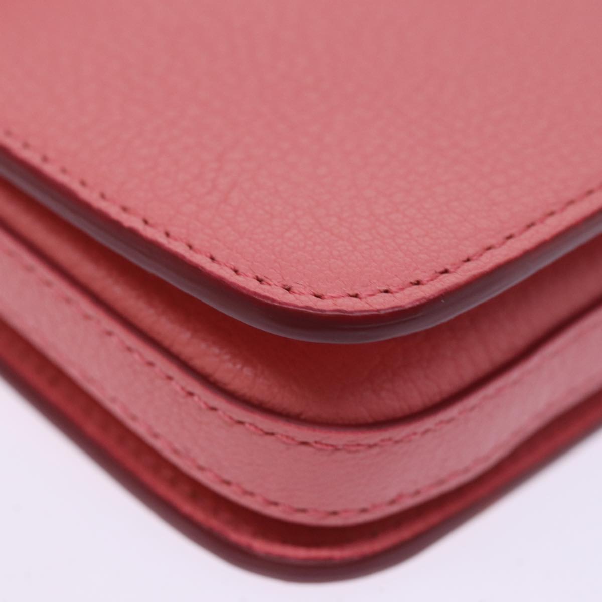 BURBERRY Shoulder Bag Leather Pink Auth ki4506V