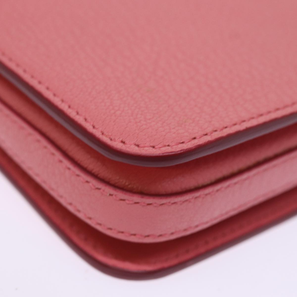 BURBERRY Shoulder Bag Leather Pink Auth ki4506V