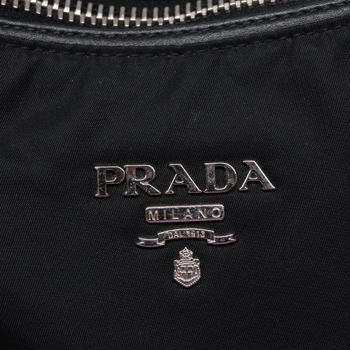 PRADA Shoulder Bag Nylon 2way Black Auth ki4556
